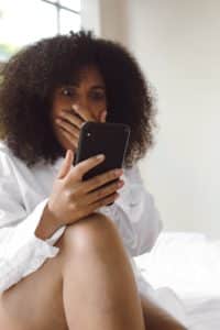 After her boyfriend sent her his new penis size images, a photo of an impressed woman demonstrates the benefits you enjoy when you make your penis grow.